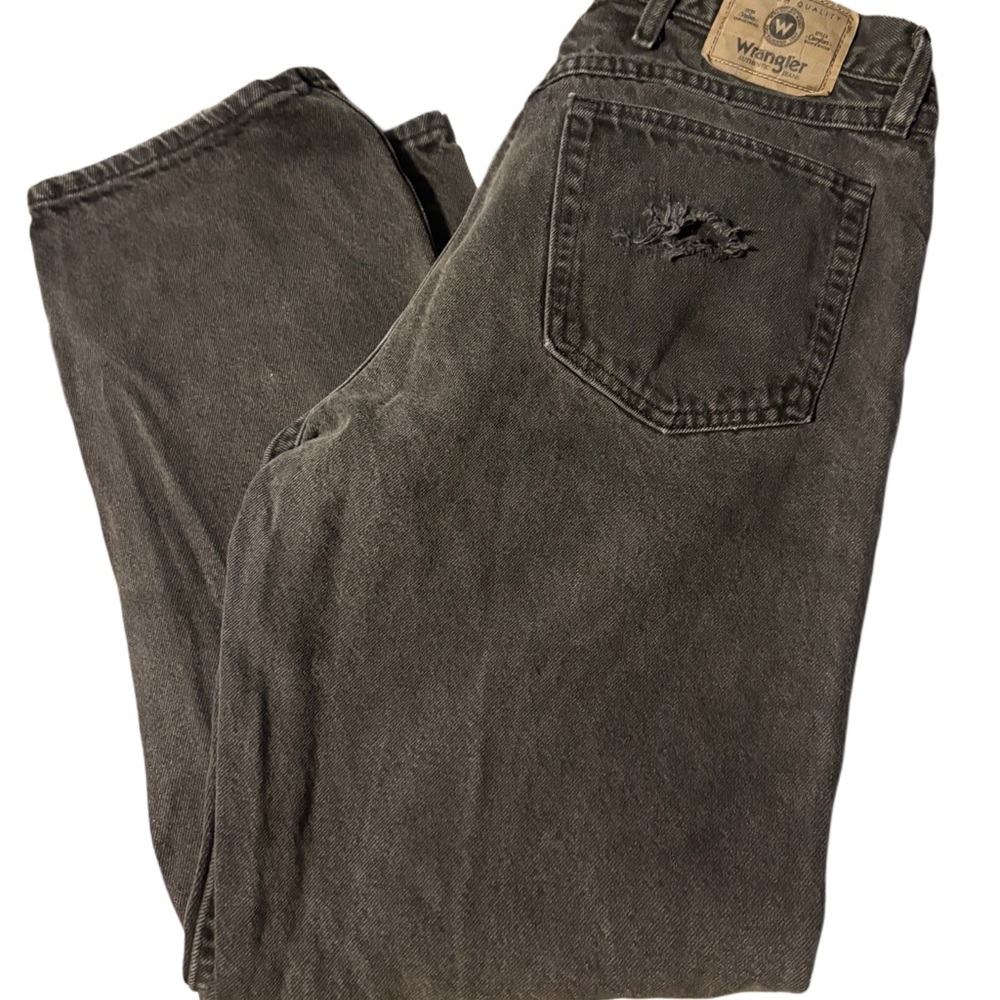 Women’s Wrangler Distressed Charcoal Jeans